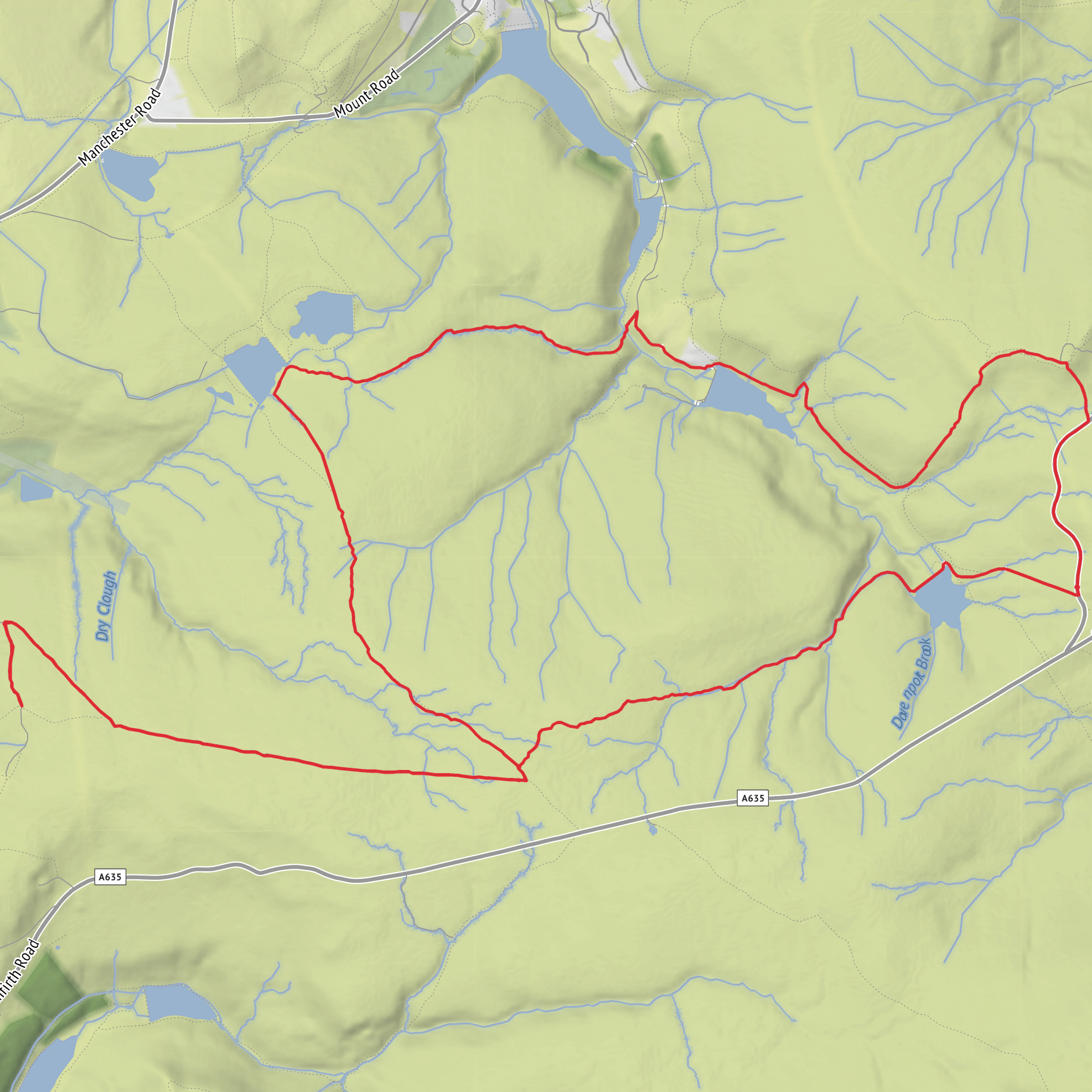 Wessenden Moor mobile static map