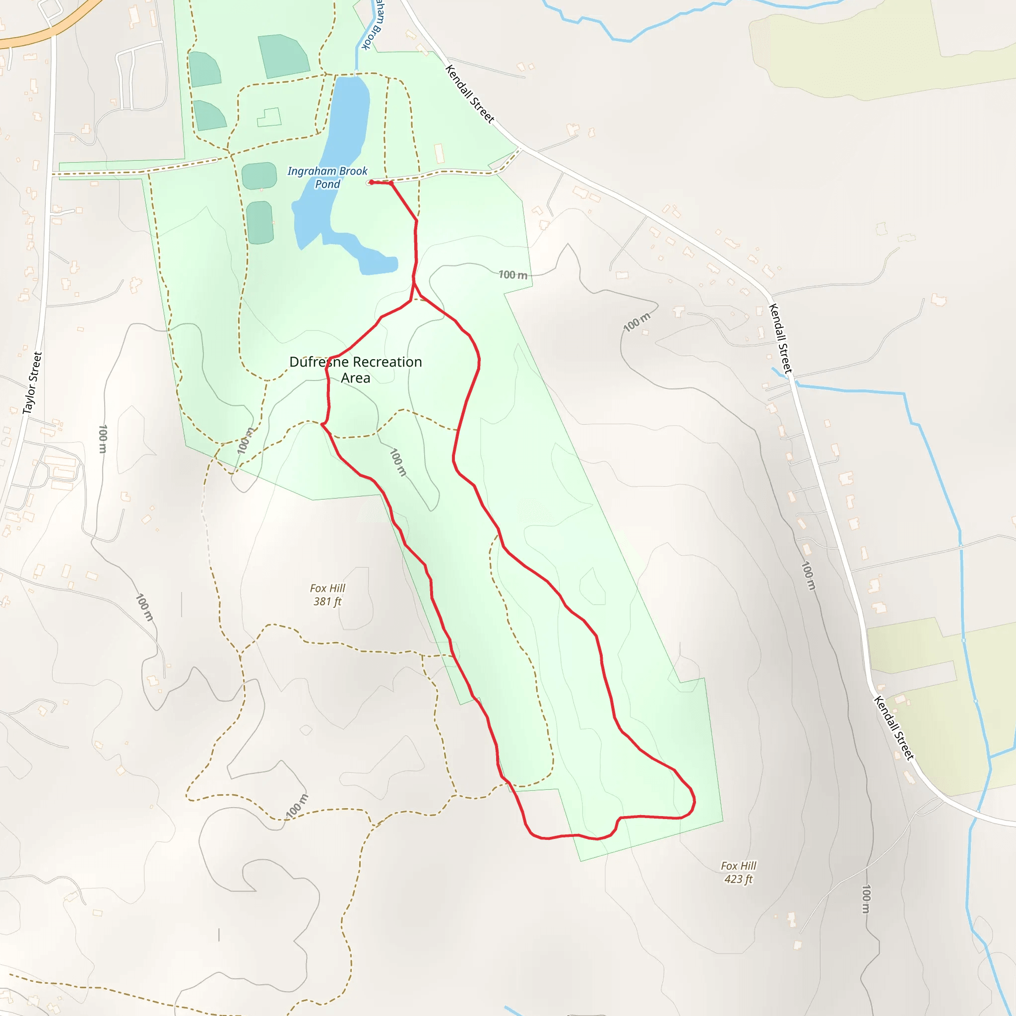 Dufrense Recreation Area Loop mobile static map