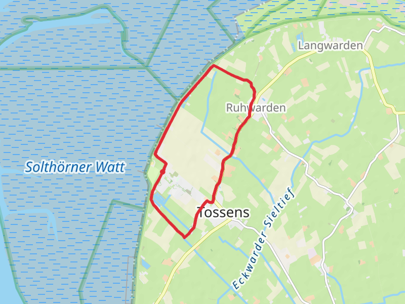 Tossener Groden, Dukergroden and Ruhwardergroden Loop