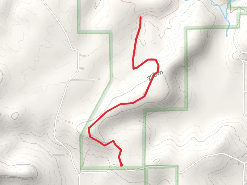 Walk along Cedar Bluff - Happy Hollow Road