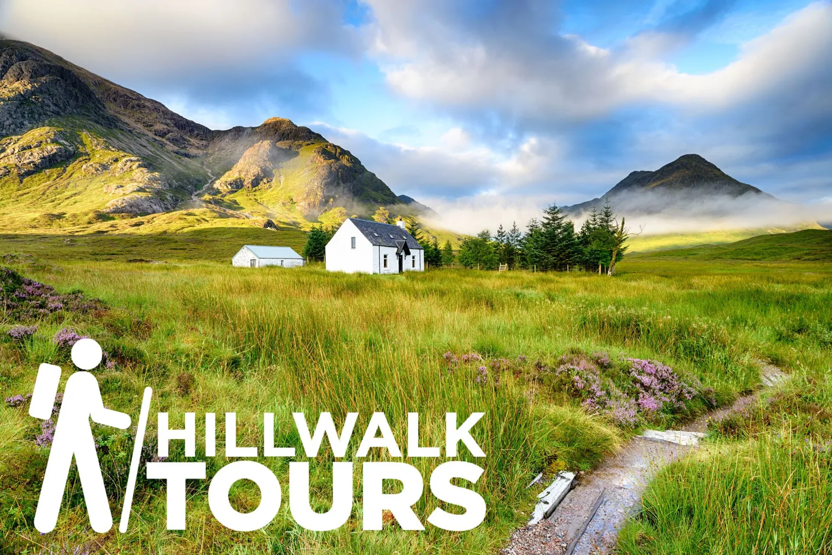 An image depicting the trail West Highland Way 7-Day Challenging Tour (Hillwalk Tours) and its surrounding area.
