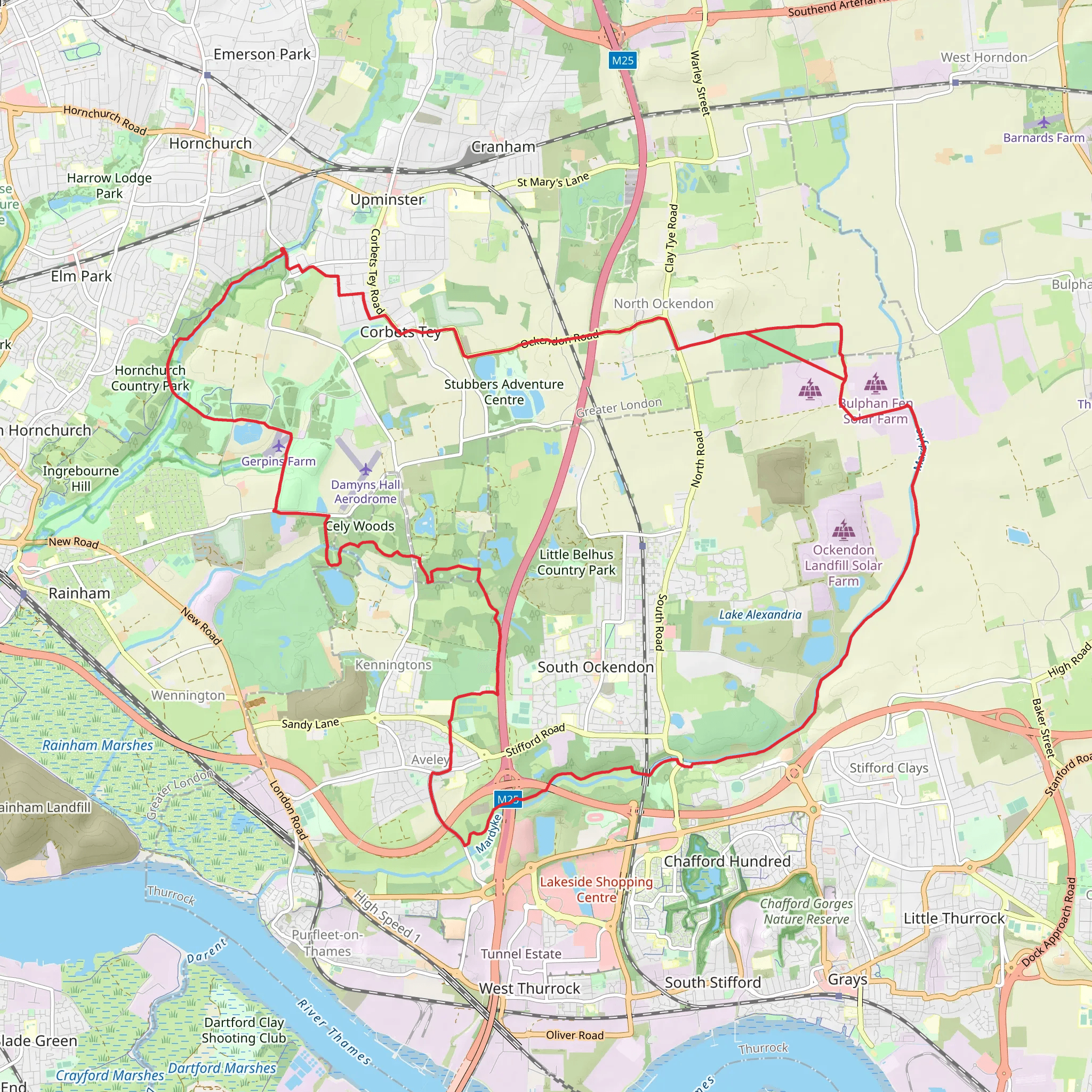 Upminster to Aveley and North Ockendon Loop | London | England