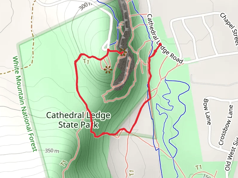Cathedral Ledge via Bryce Path Link Trail - Yellow