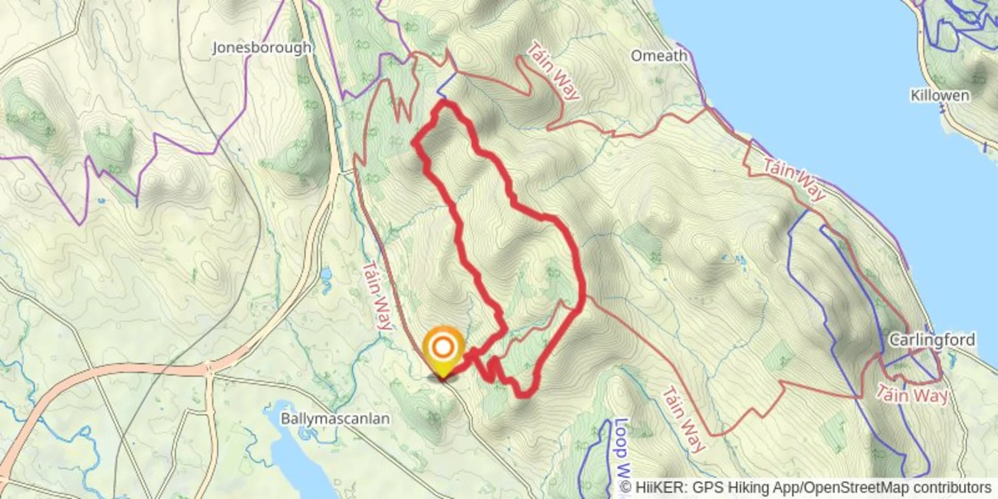 An image depicting the trail Lumpers 1 and its surrounding area.