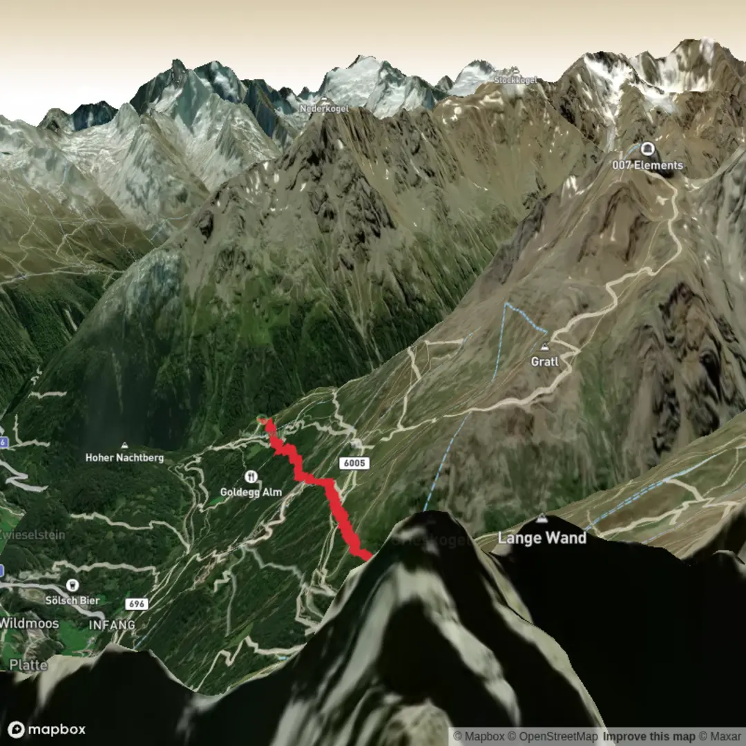 An image depicting the trail Hike from Imst via Gaislach and its surrounding area.