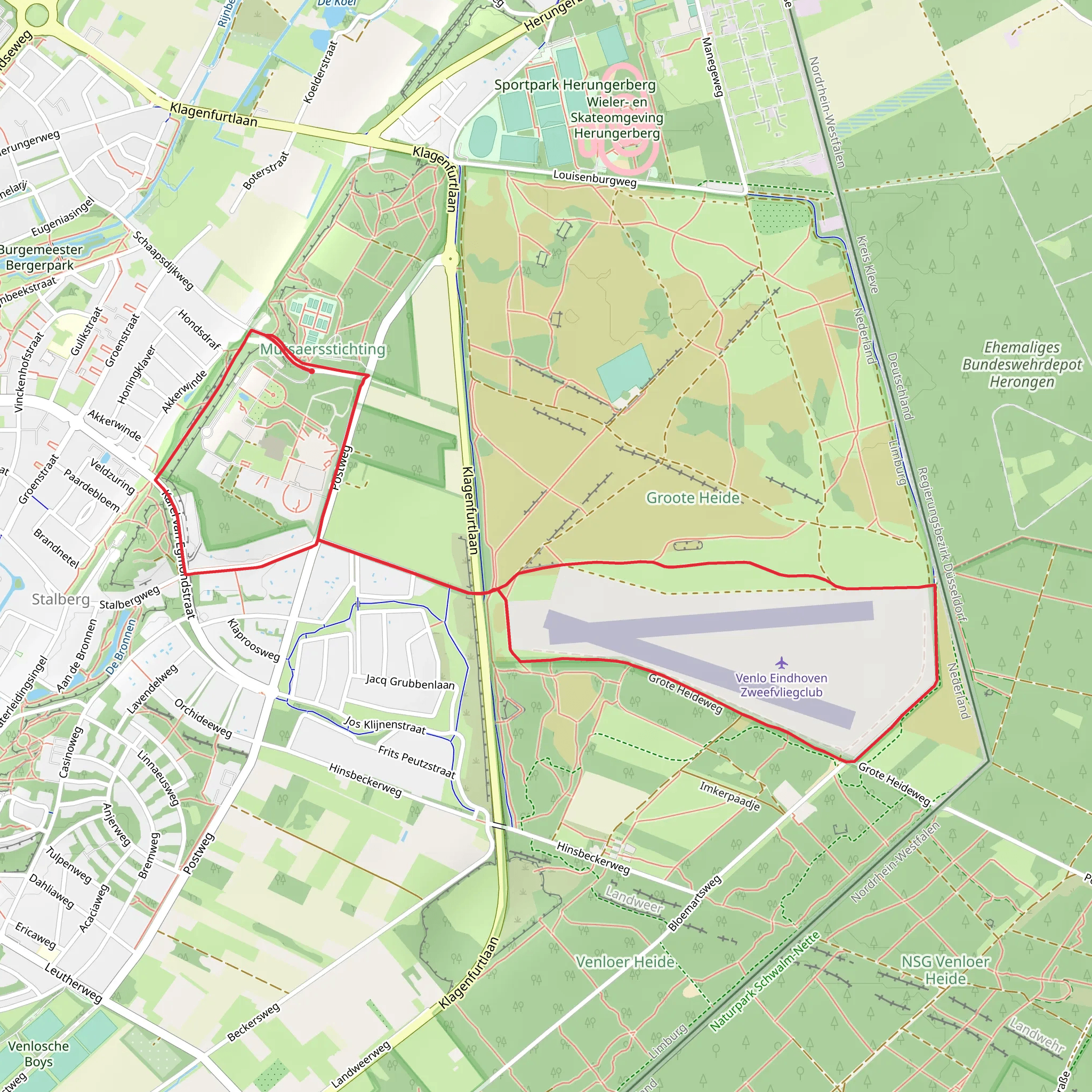 Schafbosberg Weg, Grote Heide Weg and Bloemarts Weg mobile static map