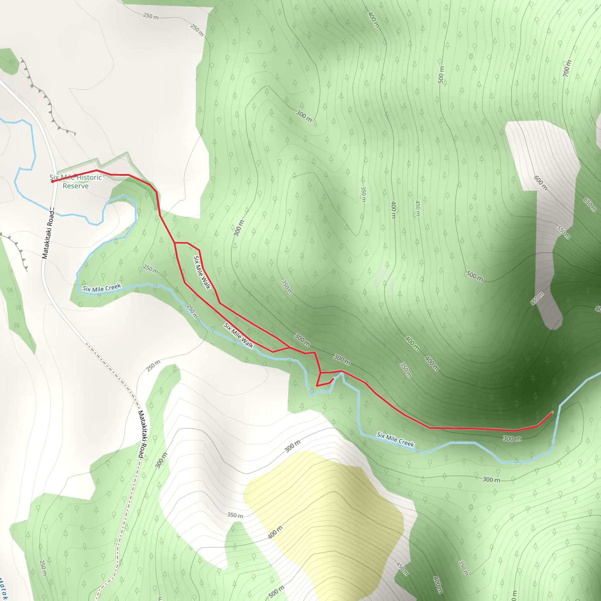 Six Mile Walk mobile static map
