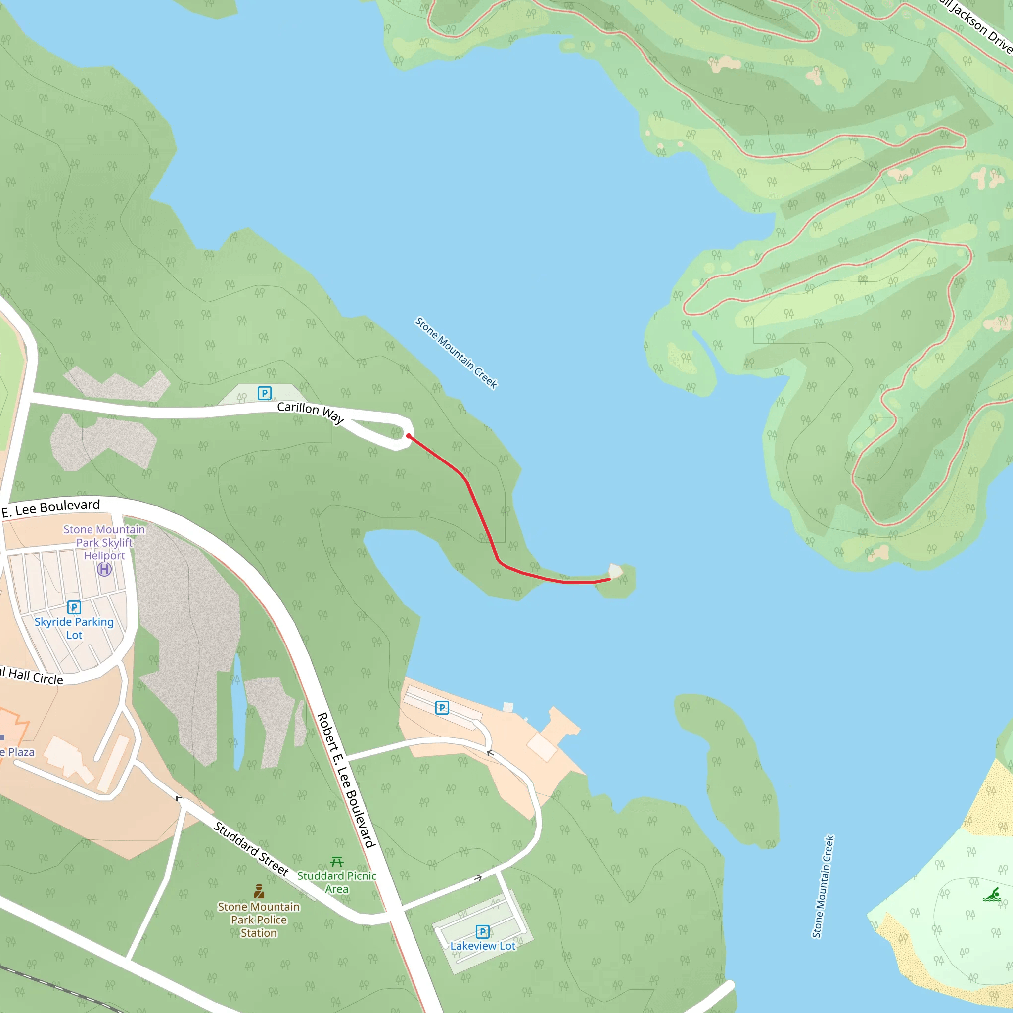 Carillon Way mobile static map