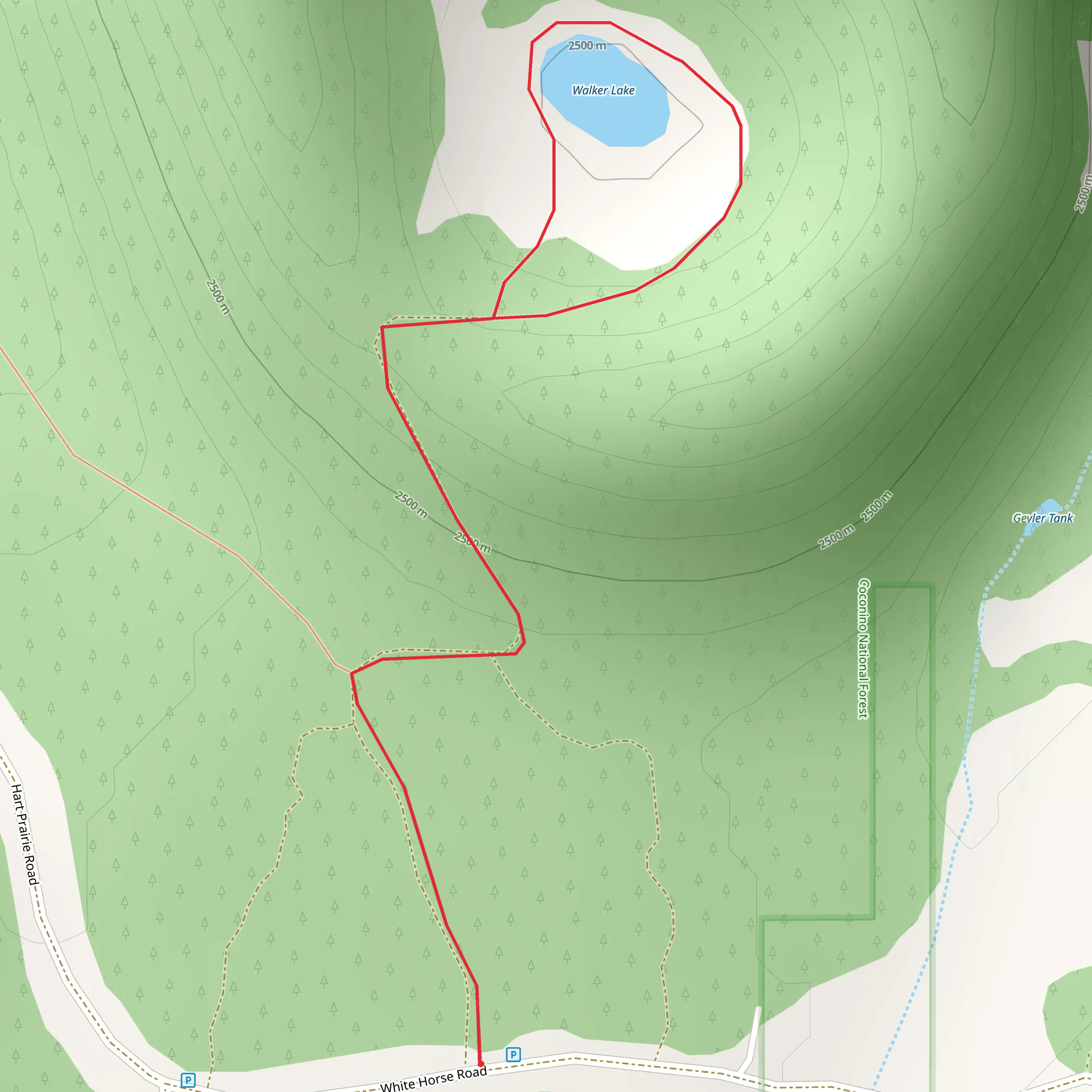 Walker Lake Loop mobile static map