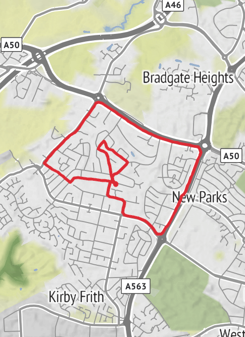 Blaby Walking mobile static map