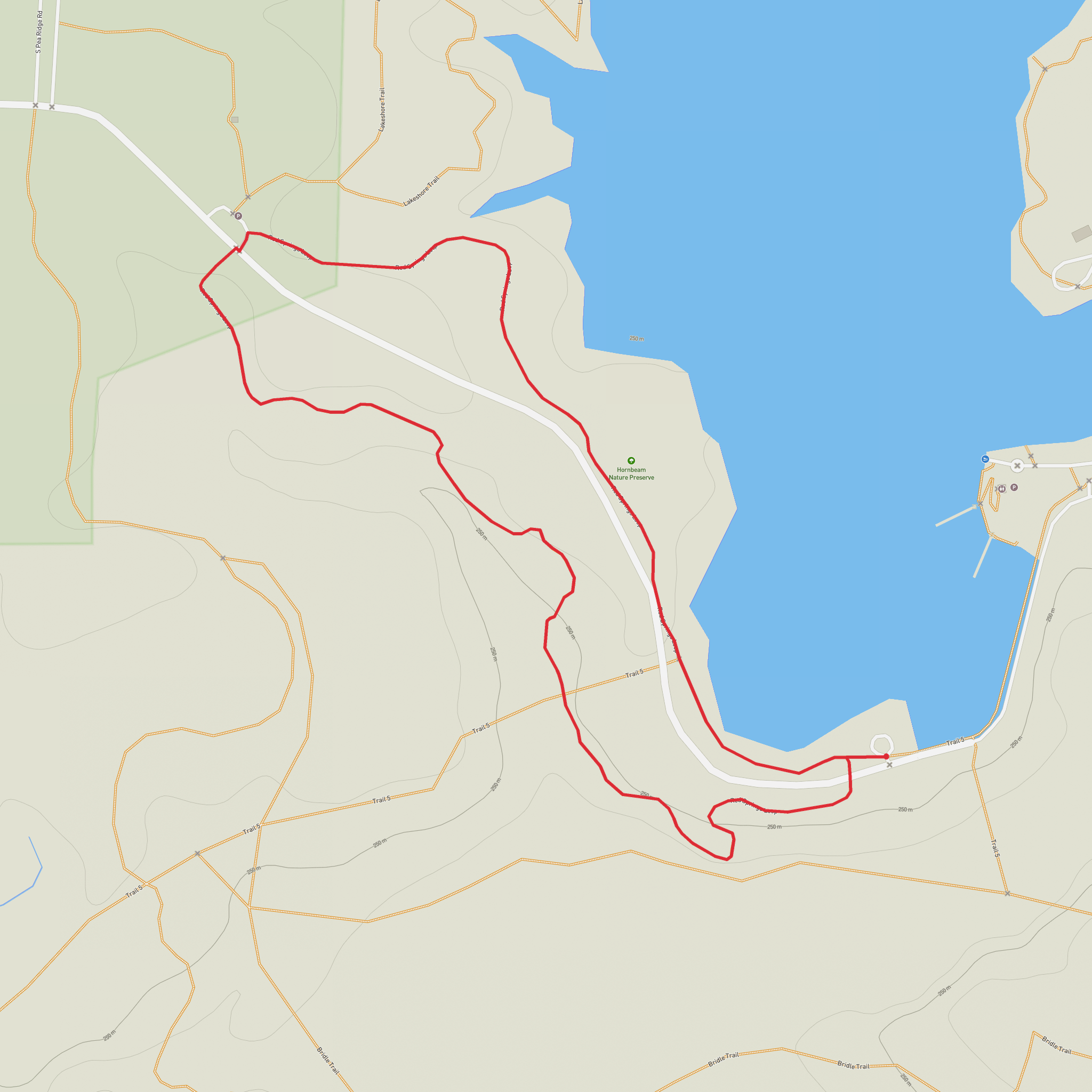 Whitewater Lake via Red Springs Loop mobile static map