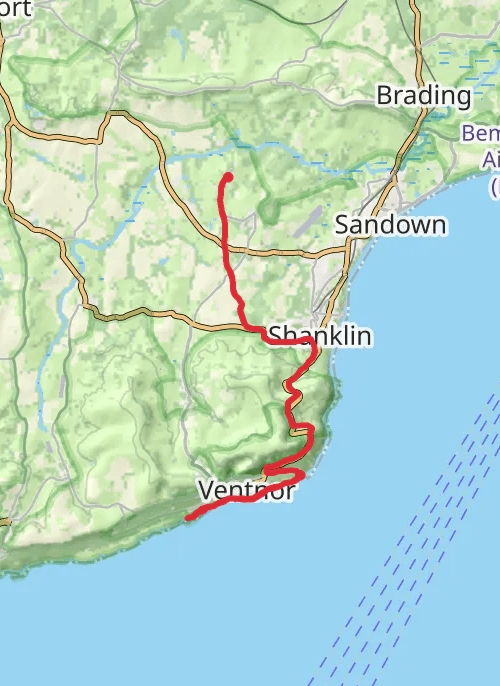 Isle of Wight Walking mobile static map