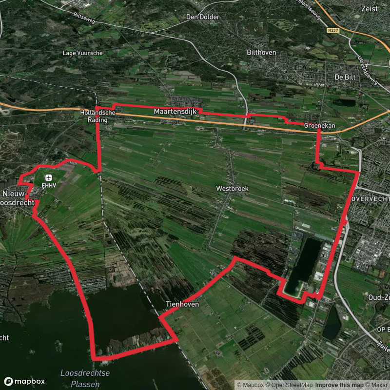Muyeveld and Tienhoven via Koninklijke Weg