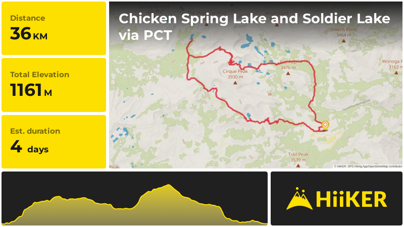 Chicken Spring Lake and Soldier Lake via PCT | Inyo County | Californi