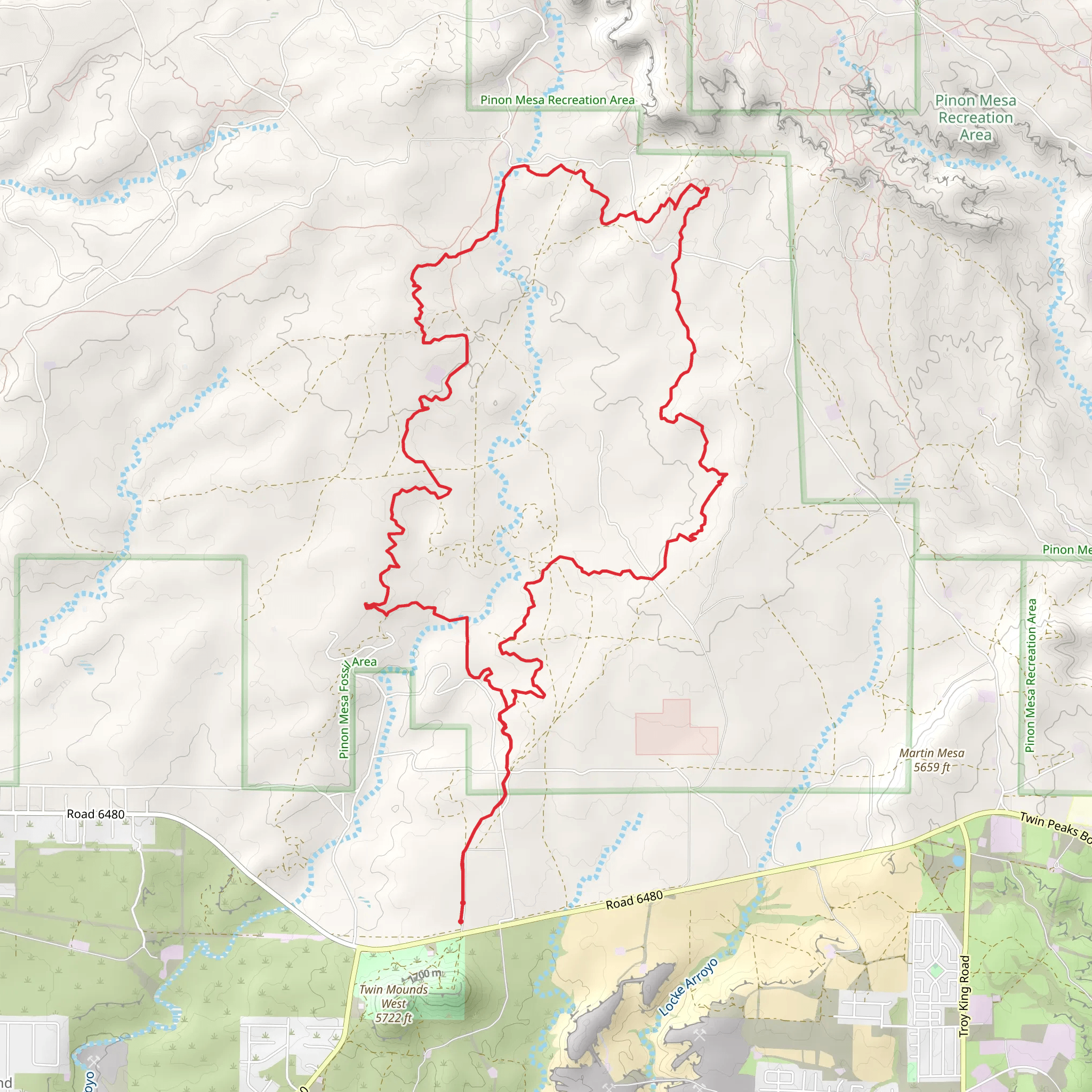 Coolidge Arroyo Loop mobile static map