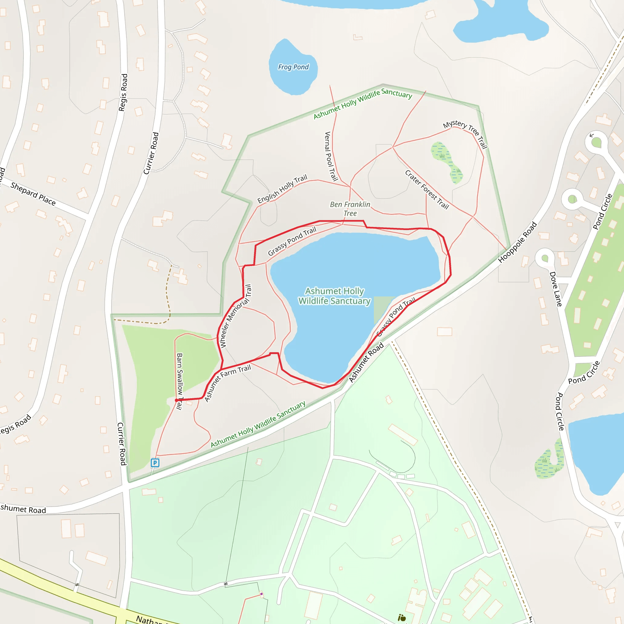Grassy Pond Loop Trail mobile static map