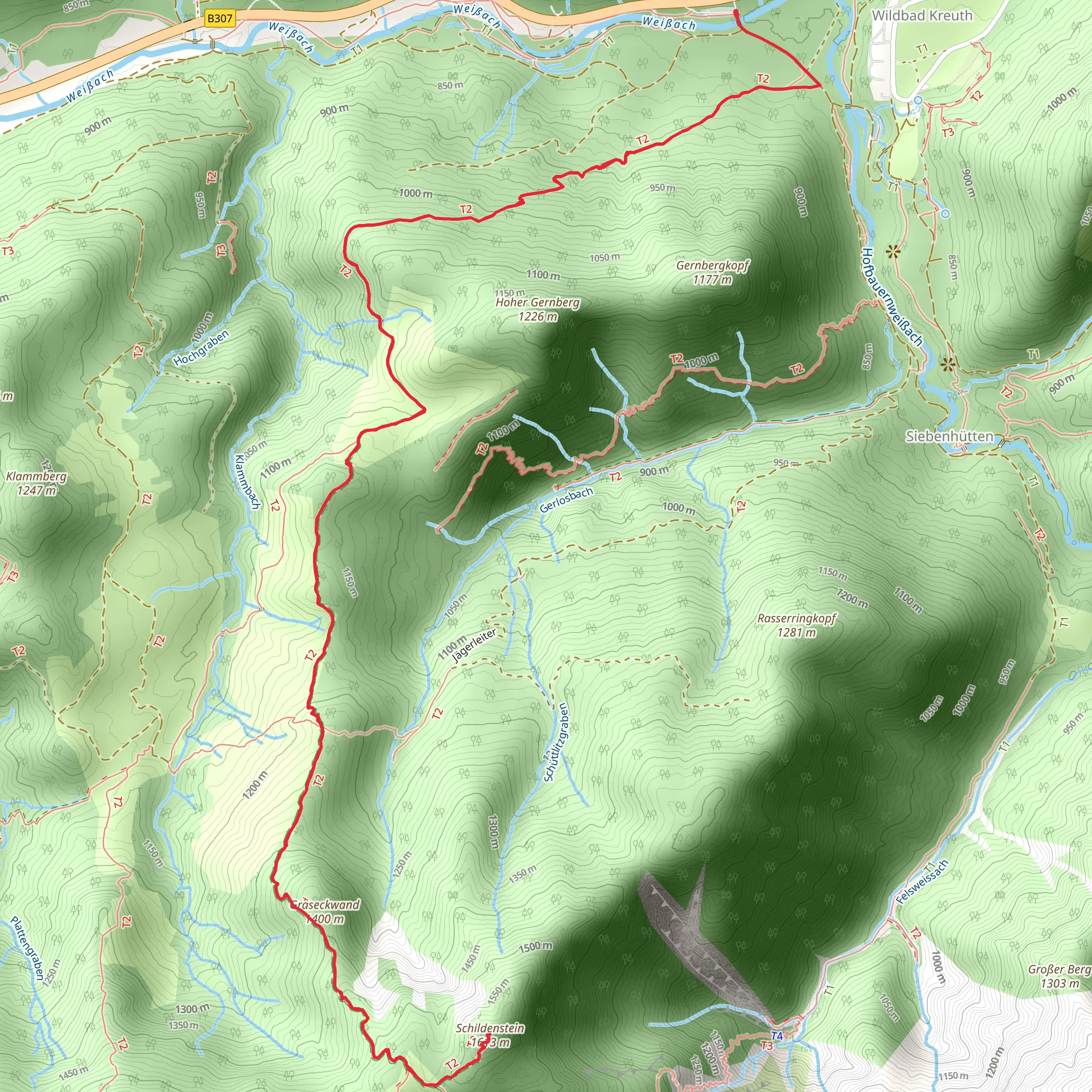 Schildenstein Peak Walk mobile static map