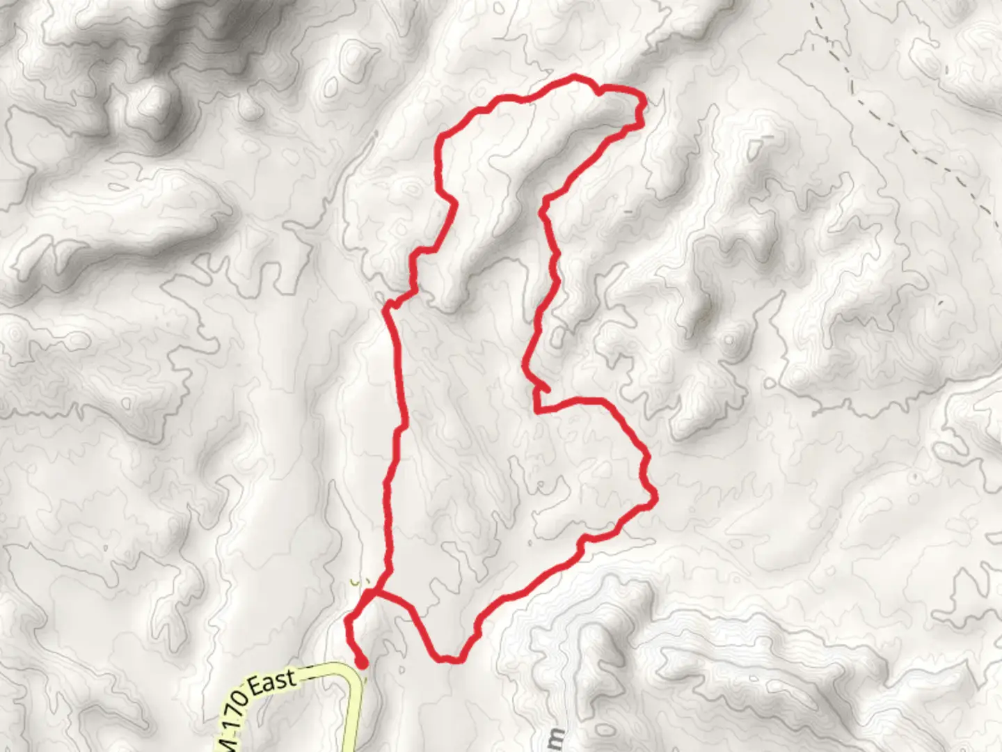 An image depicting the trail West Main, Dome and Fresno Divide Loop Trail and its surrounding area.