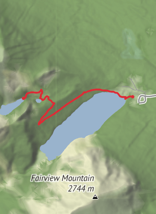 Alberta Hiking mobile static map