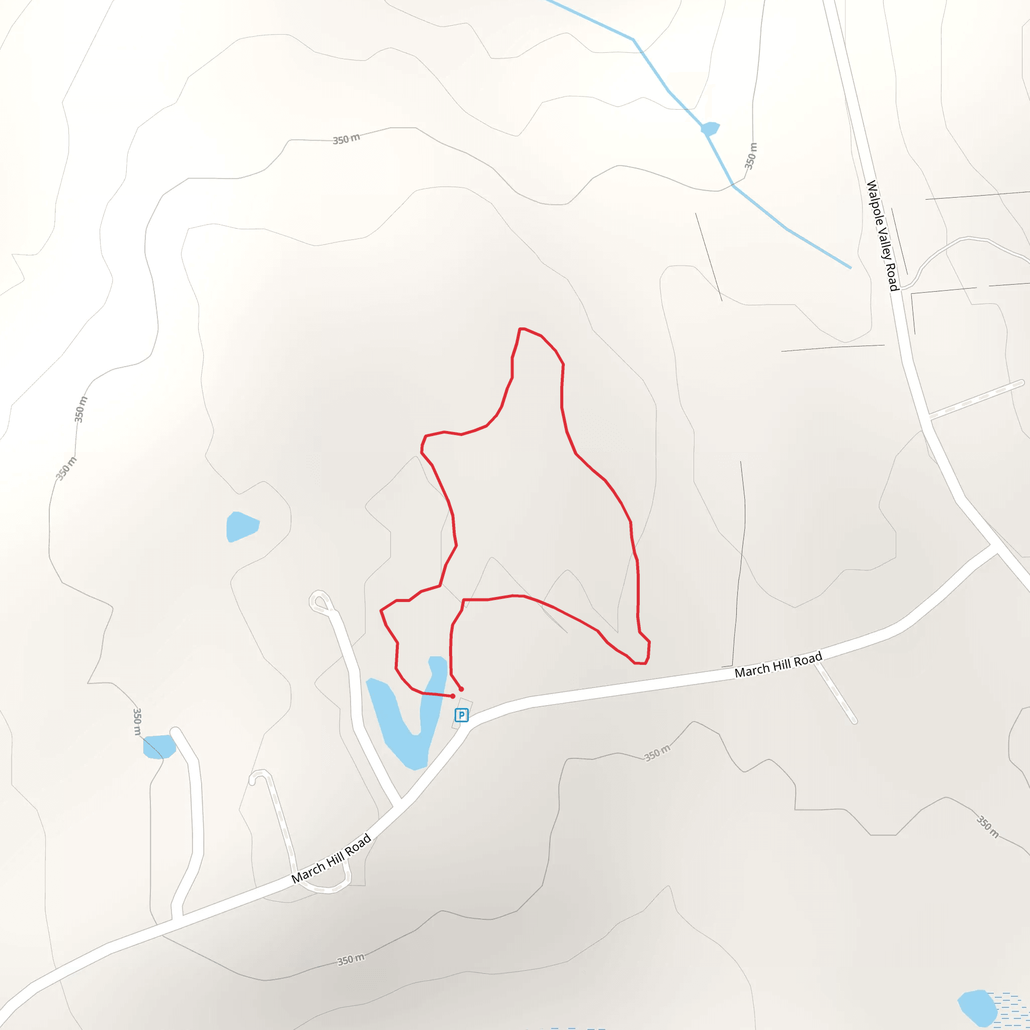 March Hill Road Loop mobile static map