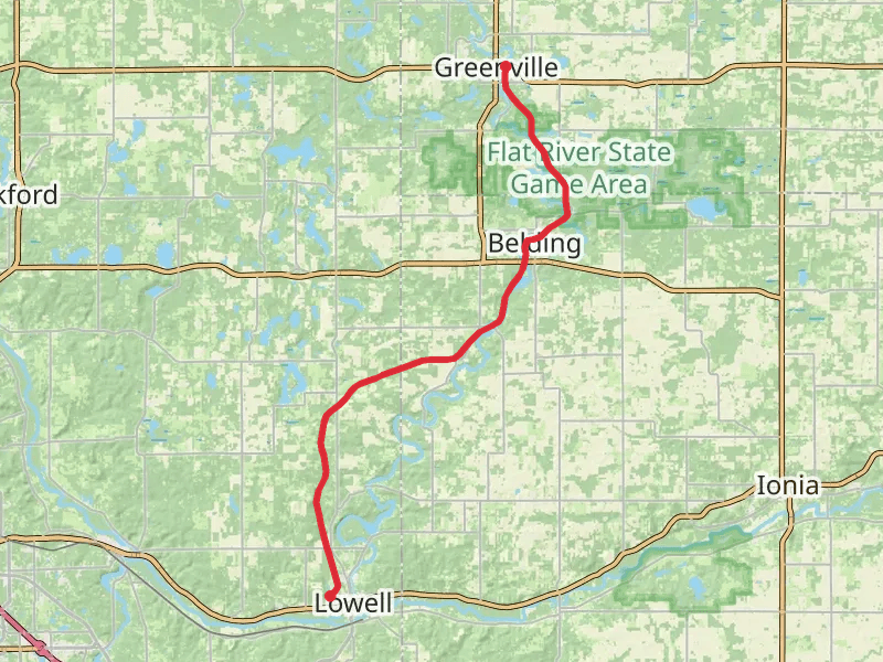 Fred Meijer Flat River Valley Rail Trail - Jackson's Landing