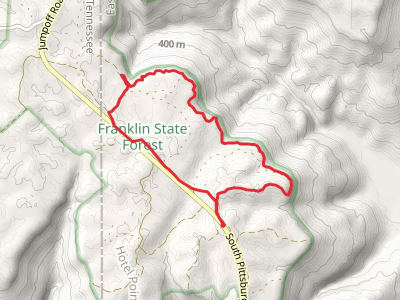 South Pittsburg Mountain Road and Hiking Trail