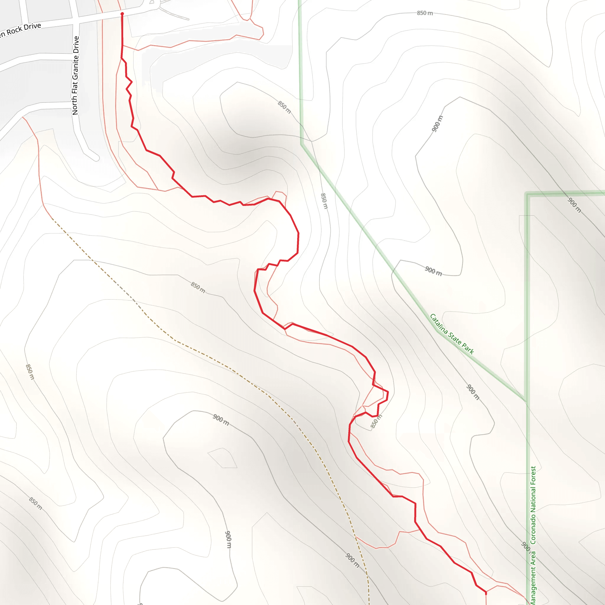 East Broken Rock Drive Walk - South mobile static map