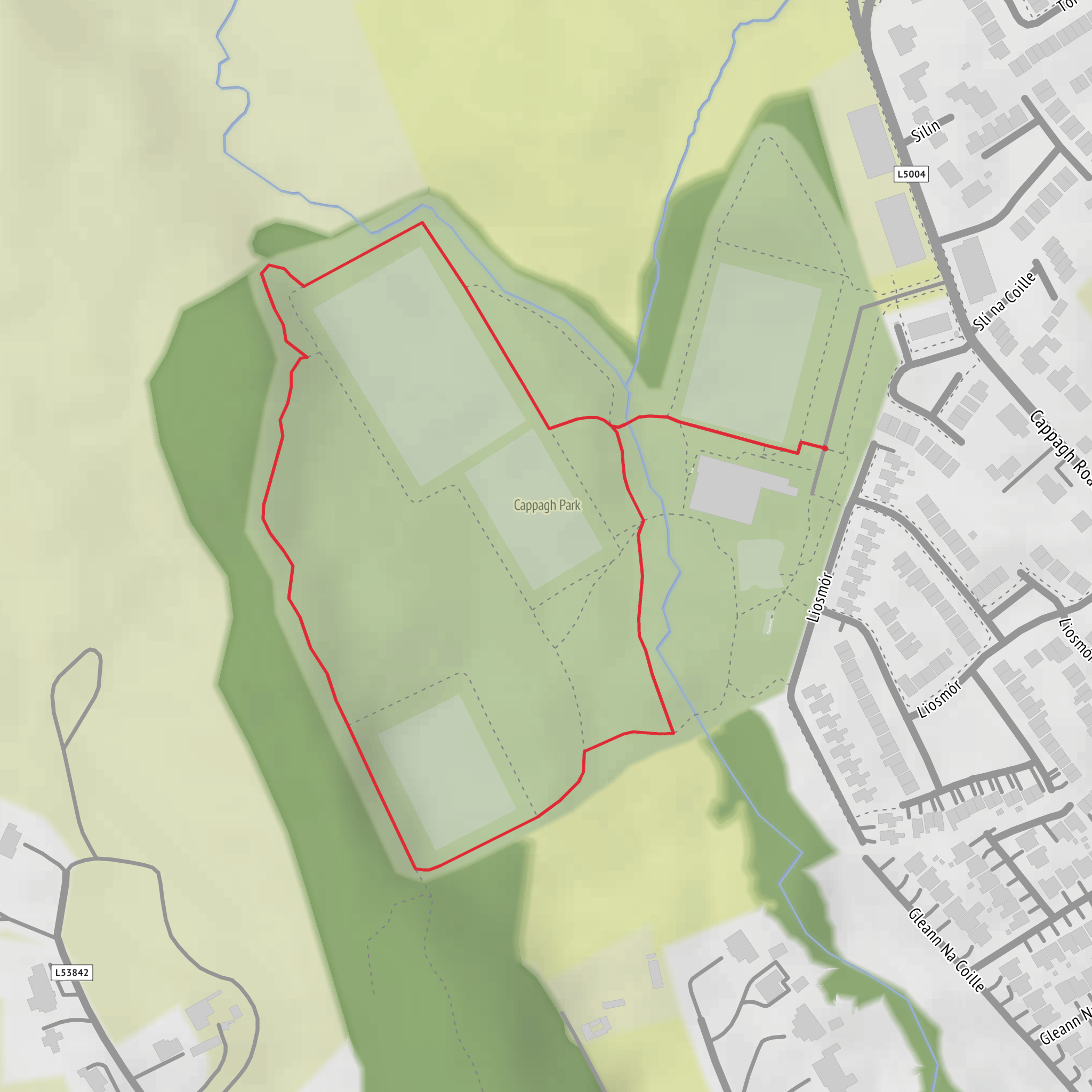 Cappagh Park Loop mobile static map