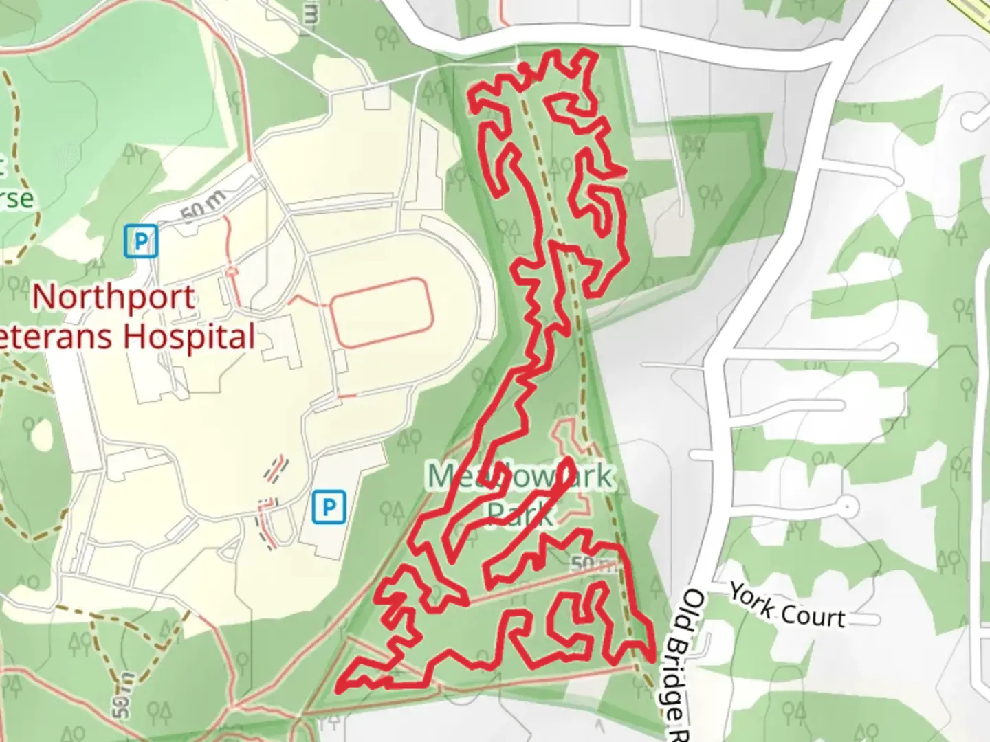 An image depicting the trail Middleville Road Loop and its surrounding area.