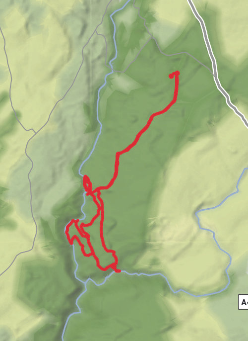 Powys Walking mobile static map