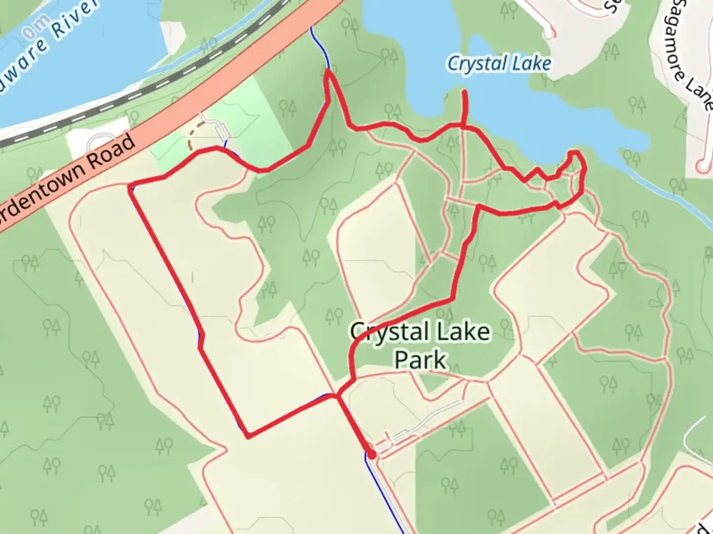 An image depicting the trail Delaware River Heritage Loop Trail and its surrounding area.
