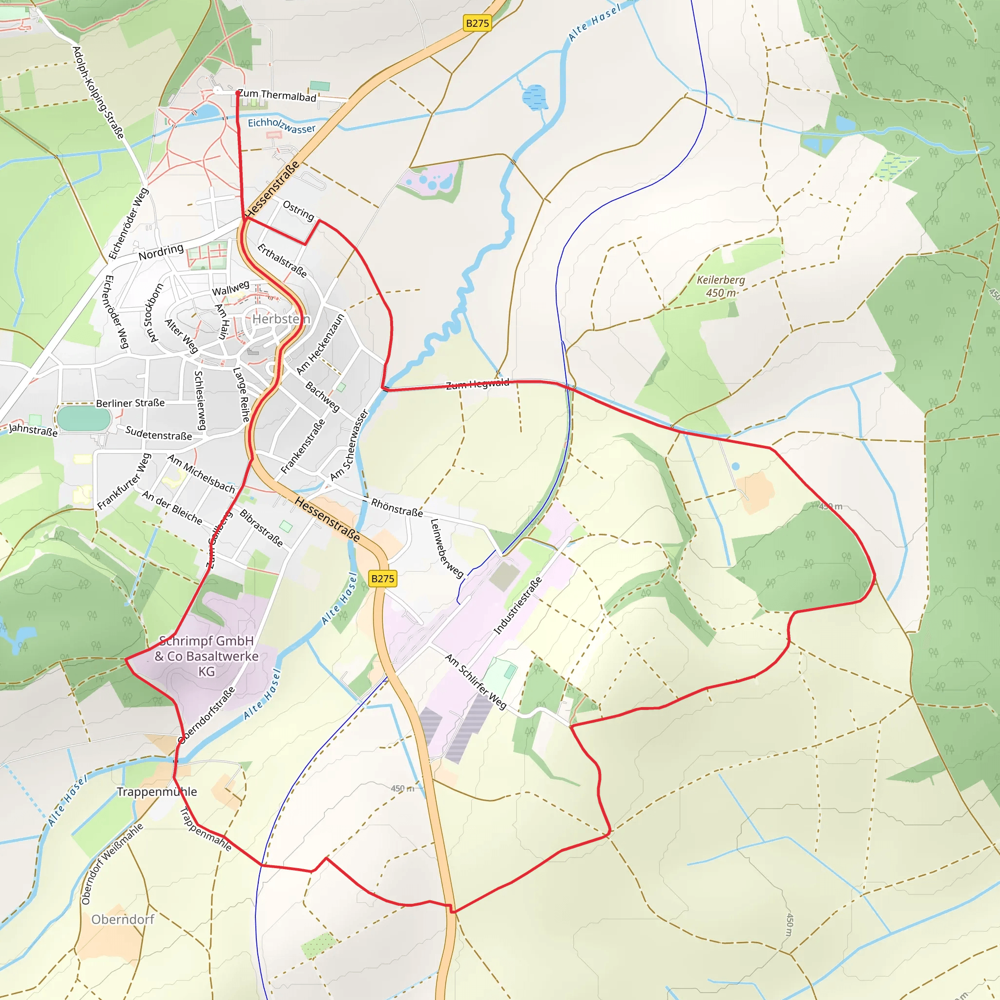 Terrainkur 7 Loop mobile static map