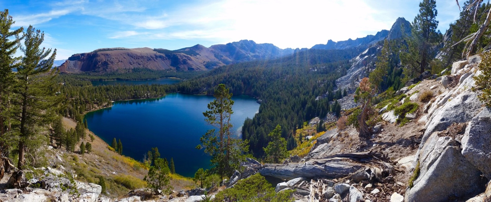 An image depicting the trail Tj Lake and Barret Lake from Lake George Campground and its surrounding area.