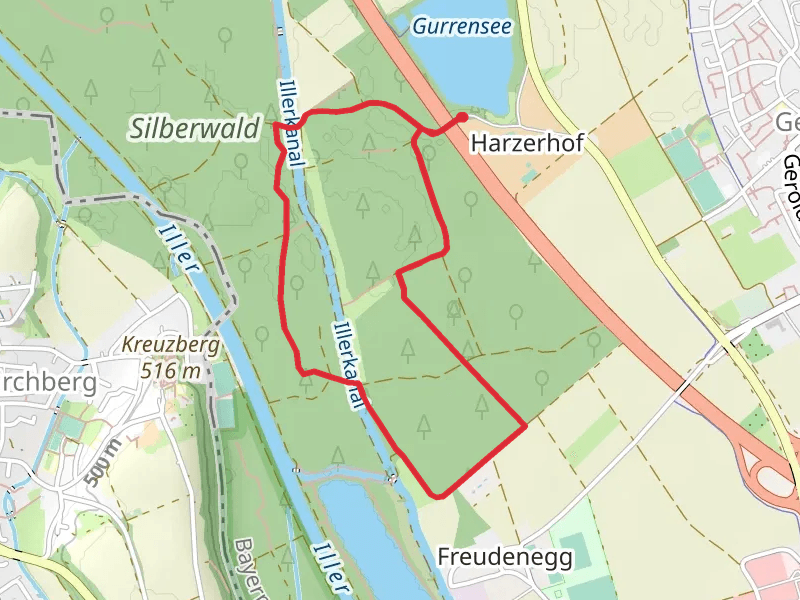 Silberwald Loop from Gurrensee