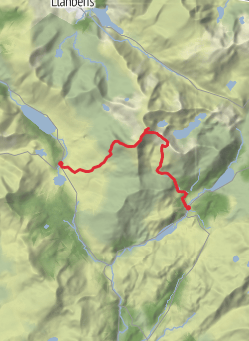 Gwynedd Hiking mobile static map