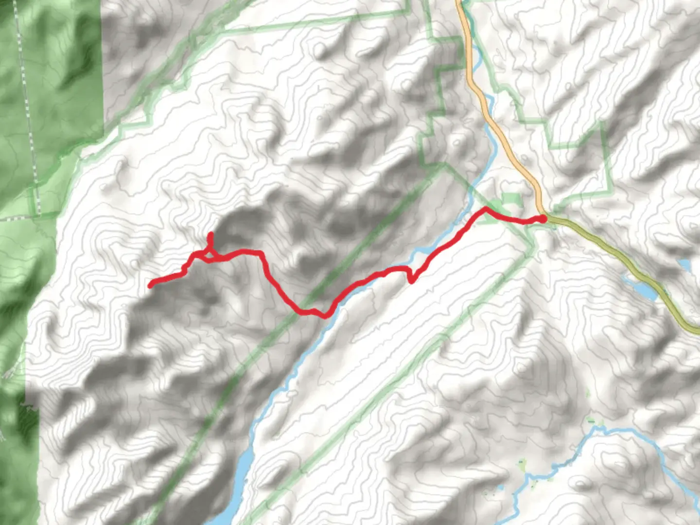 An image depicting the trail Lower Wolfjaw Mountain and Upper Wolfjaw Mountain via East River Trail and its surrounding area.