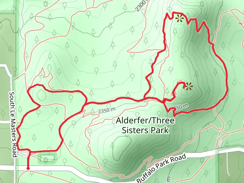 Silver Fox - Ponderosa - Brothers and Sisters Loop Trail