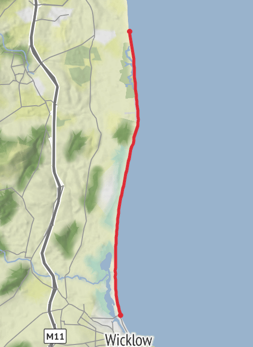 Hike from Ballydonarea mobile static map