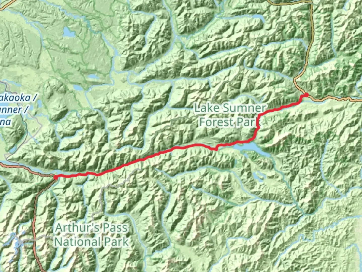 An image depicting the trail Harper Pass and its surrounding area.