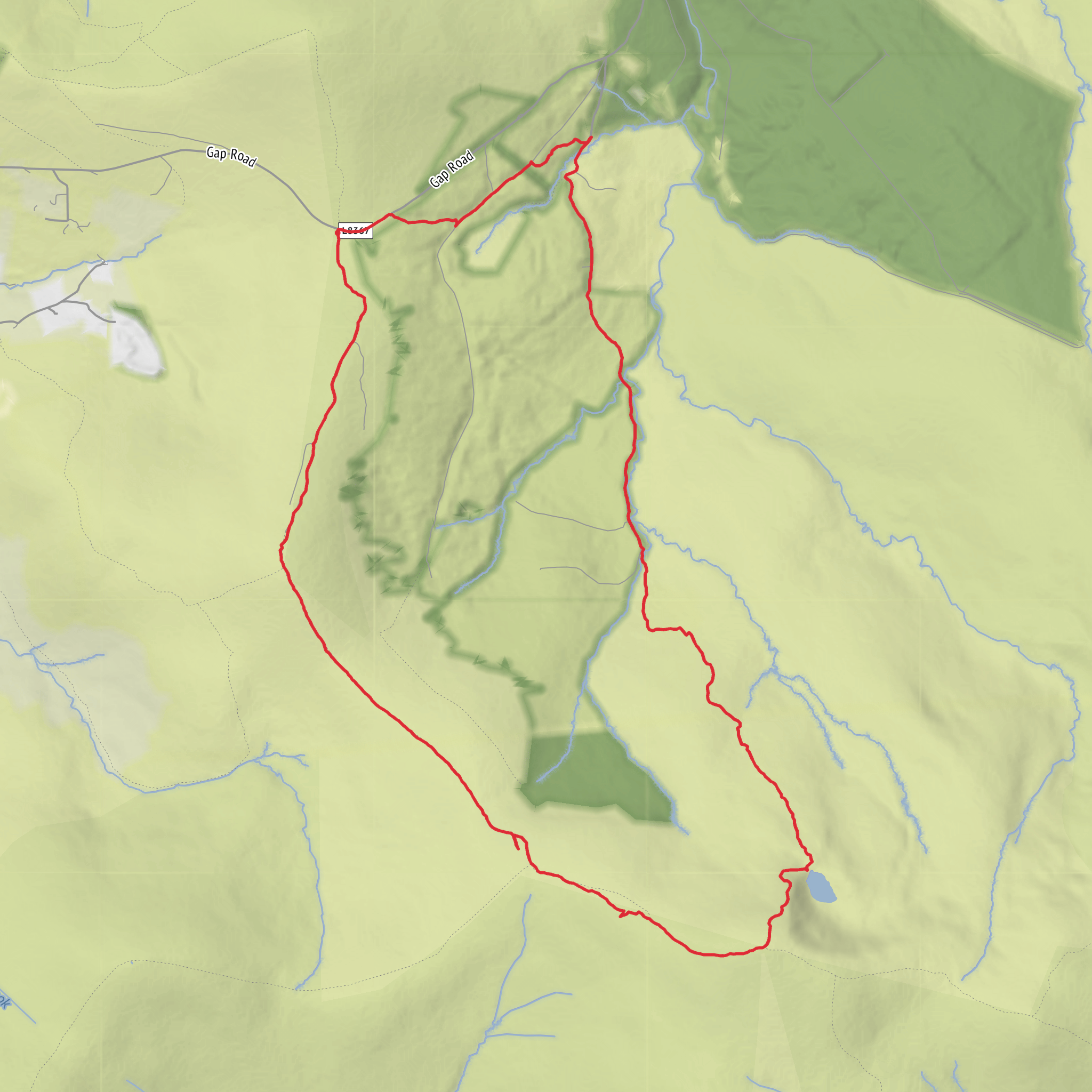Black Hill, Mullaghcleevaun and Crocknanoo and Ballynultagh Loop mobile static map
