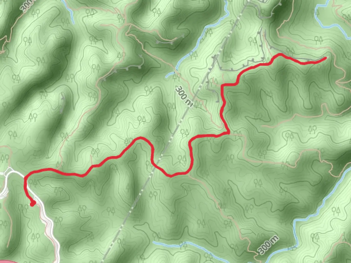 An image depicting the trail Hanson's Point Trail and its surrounding area.