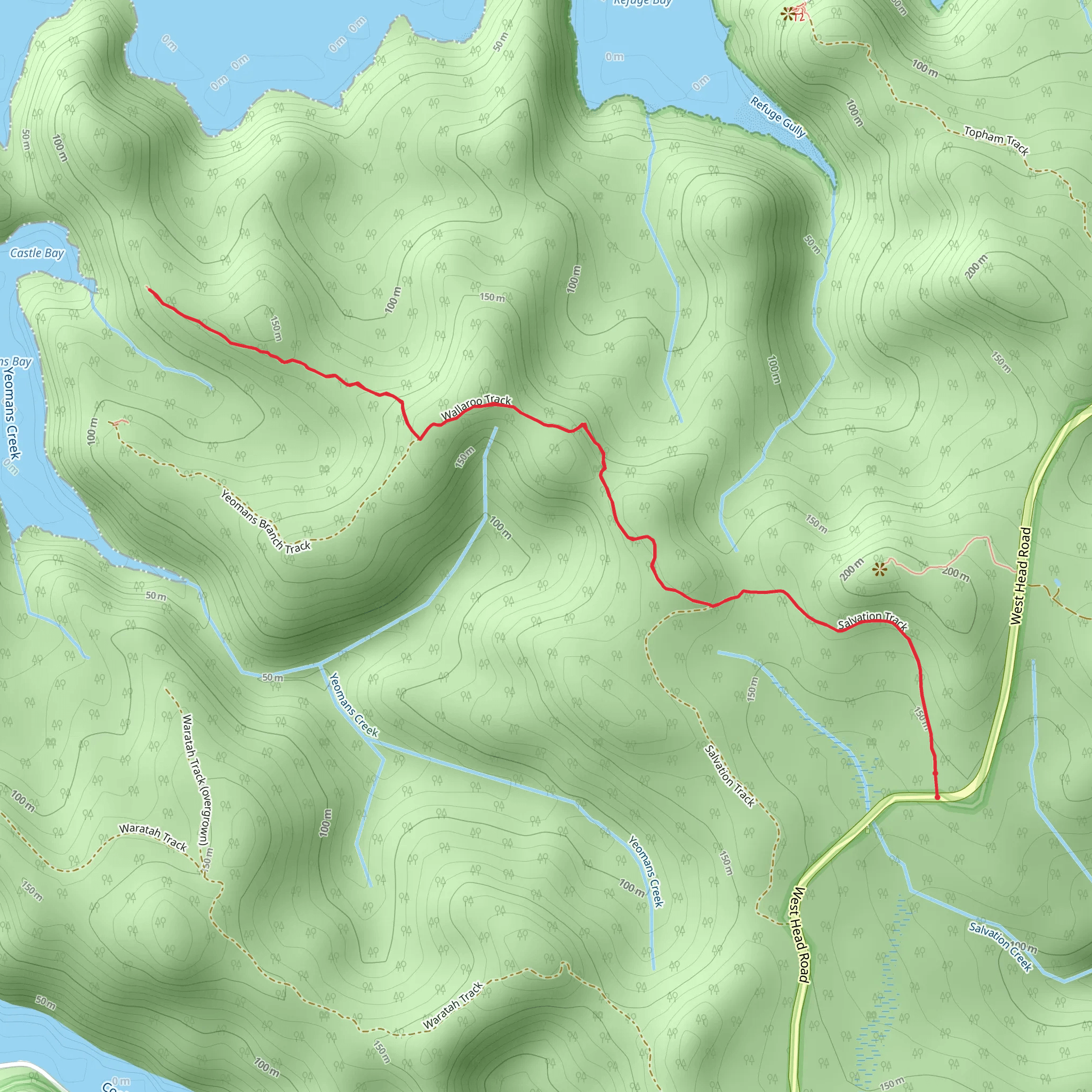 Wallaroo Walking Track mobile static map
