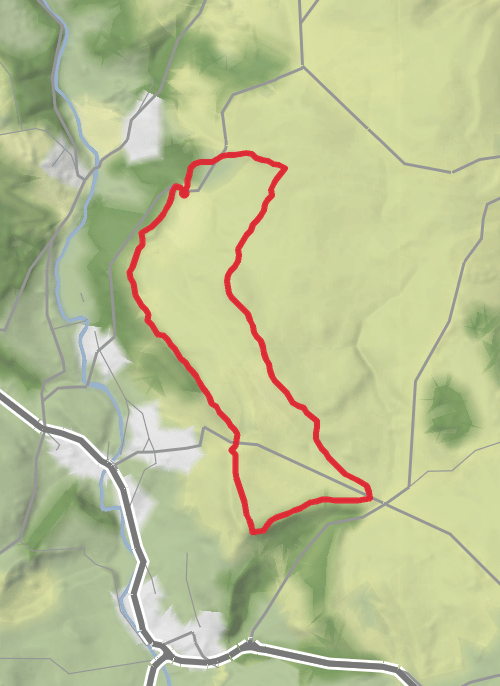 Hike from Grindleford mobile static map