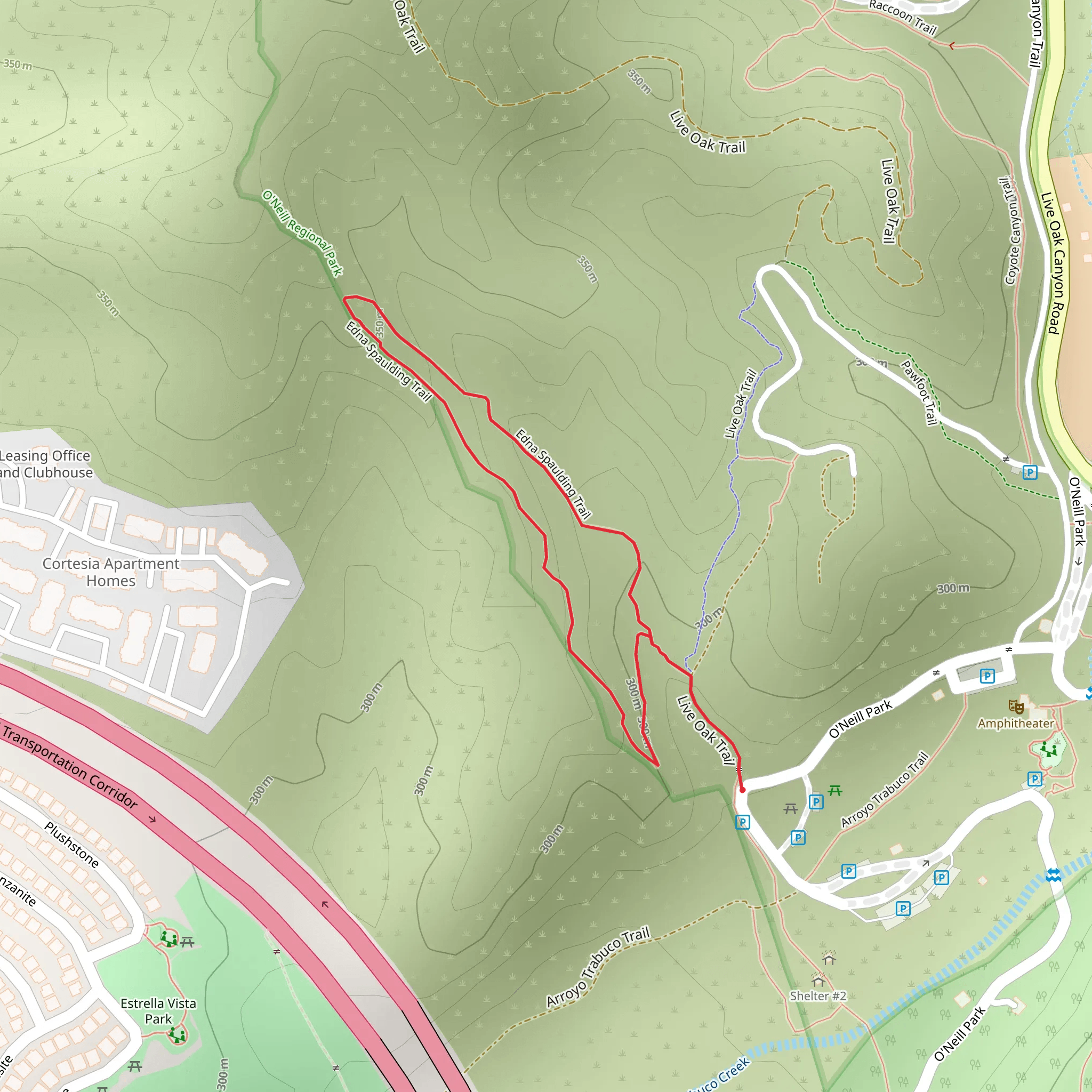 Edna Spaulding Trail Loop mobile static map