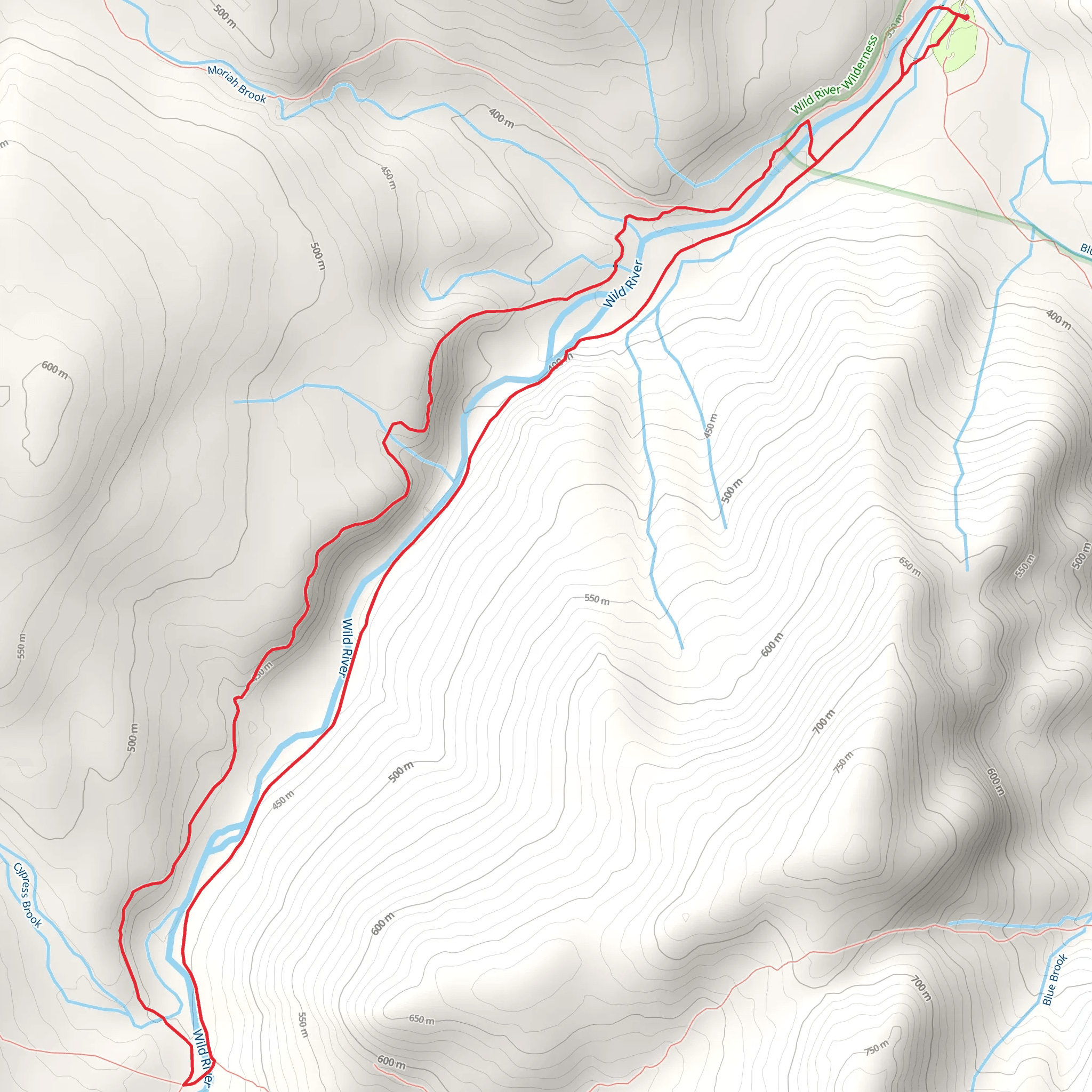 Wild River Loop mobile static map