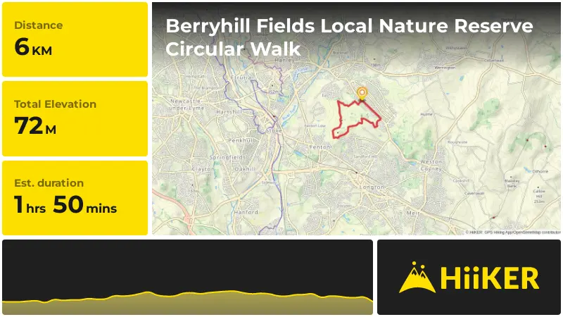 | Berryhill Fields Local Nature Reserve Circular Walk