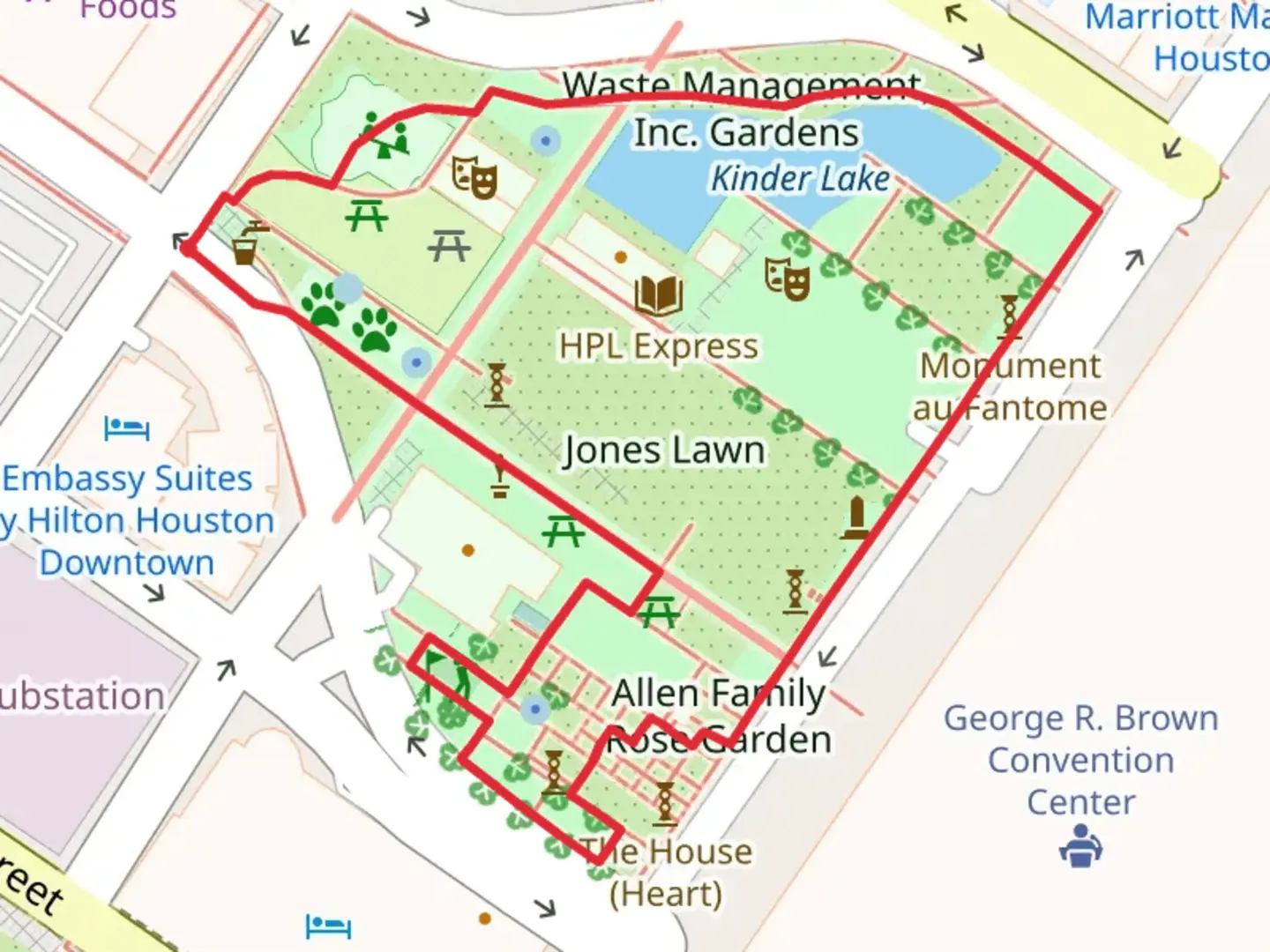 An image depicting the trail Kinder Lake Loop and its surrounding area.