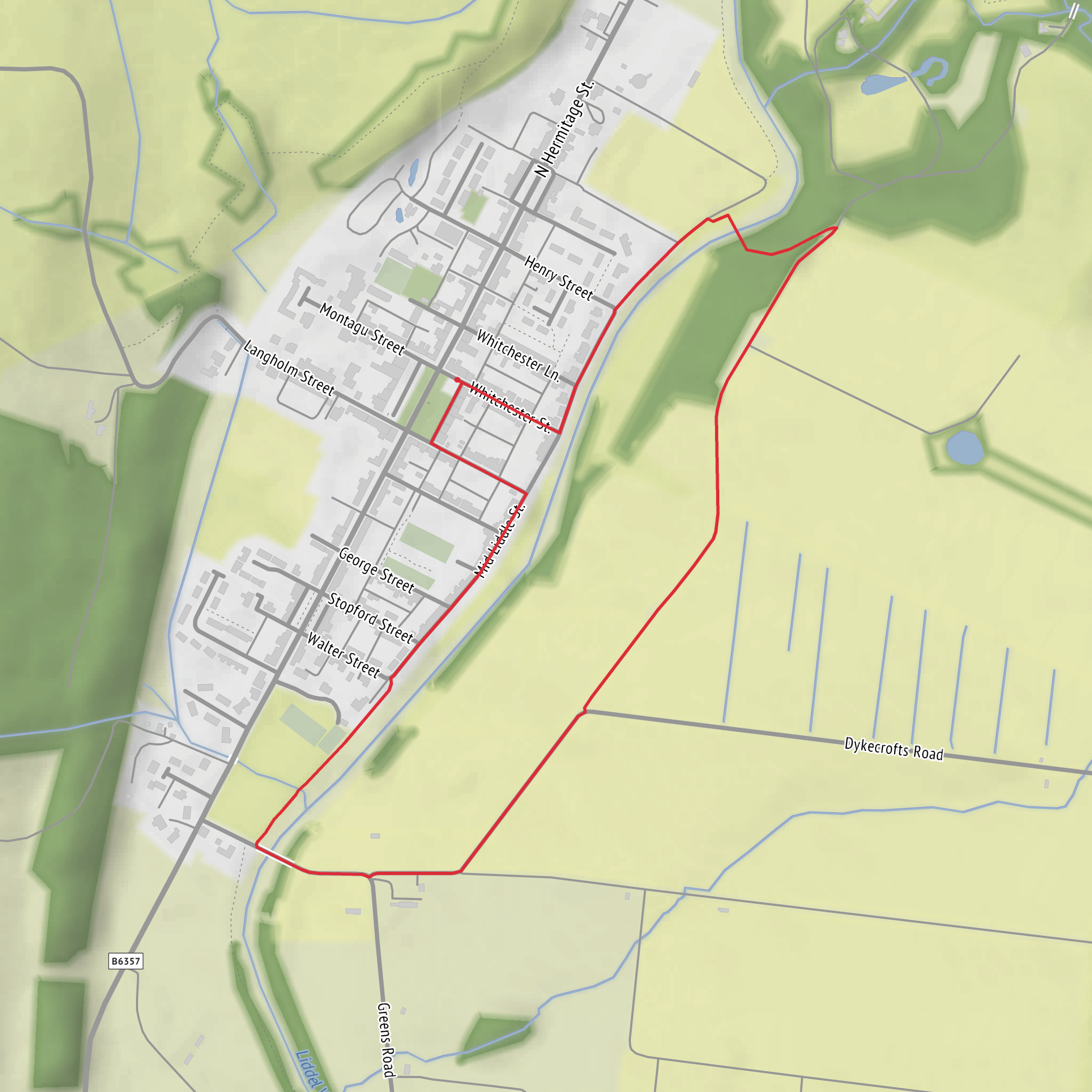 Whithaugh Bridge and Holm Bridge Loop Walk mobile static map