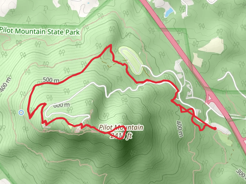 Pilot Mountain via Grindstone Trail