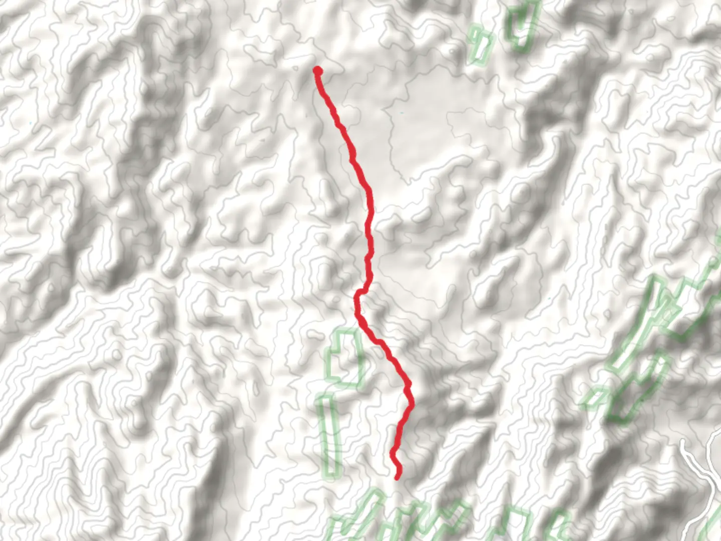 An image depicting the trail Tuscumbia Mountain via Bradshaw Trail and its surrounding area.